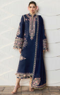 HUSSAIN REHAR | DHANAK 3 PC FULL HEAVY EMB SUIT WITH HEAVY EMB SHAWL FOR WINTER 2027