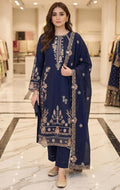MARIA.B | DHANAK 3 PC FULL HEAVY EMB SUIT WITH HEAVY EMB SHAWL FOR WINTER 2027