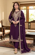 MARIA.B | DHANAK 3 PC FULL HEAVY EMB SUIT WITH HEAVY EMB SHAWL FOR WINTER 2027
